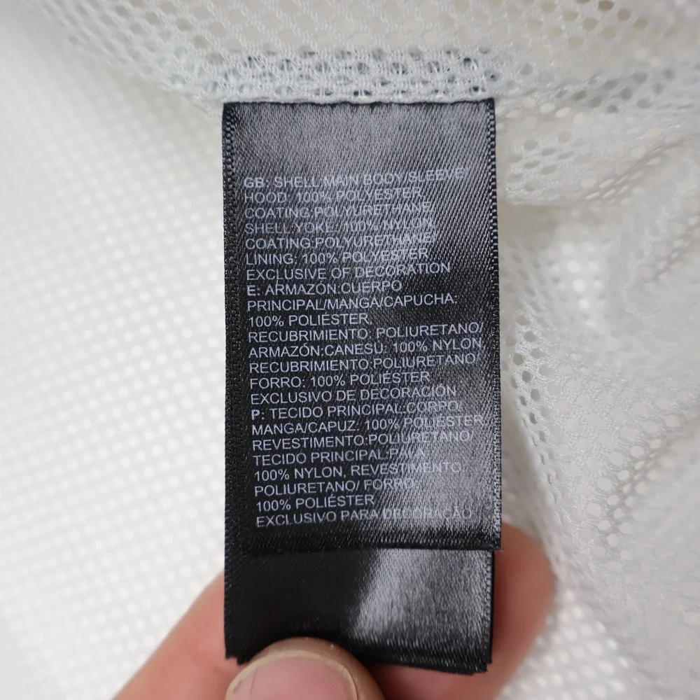 North Face Jacket Girls Medium 10/12‎ White Mt. View Triclimate Waterproof Light